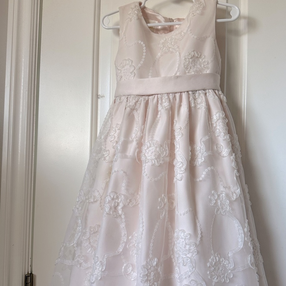 Cinderella Brand Girls 4T Pink Flower Girl Formal Dress